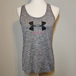 Under Armour Women's Heathered Gray Tank Top Swim